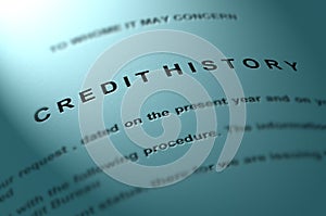 Credit history.