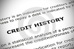 Credit History Concept