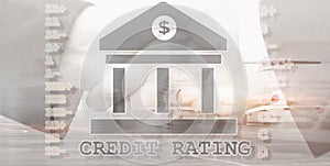 Credit Rating. Finance, capital banking and investment concept.