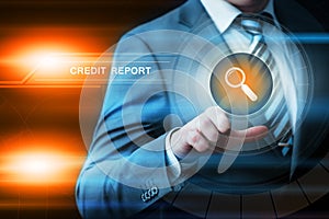 Credit Report Score History Debt Business Technology Internet Concept