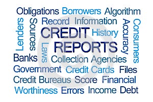 Credit Reports Word Cloud