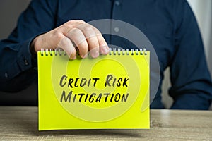 Credit Risk Mitigation concept. photo