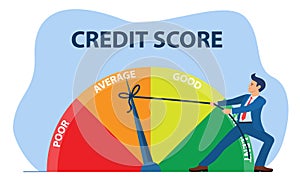 Credit score concept