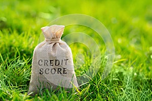 Credit score concept. Numerical representation of an individual\'s creditworthiness