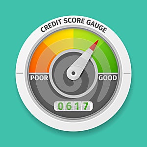 Credit score gauge