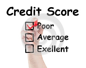 Credit score poor