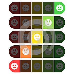 Credit score rating scale with pointer. Bad or good indicators with scale and rate credit rating report.