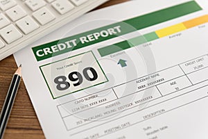 Credit score report