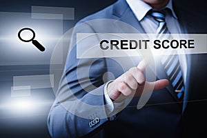 Credit Score Score History Debt Business Technology Internet Concept