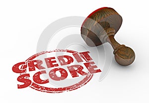 Credit Score Top Rating Apply Loan Stamp Words