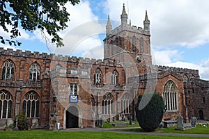 Crediton Parish Church in Devon UK