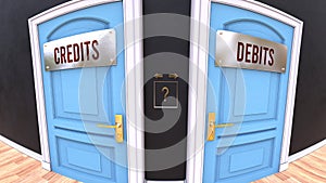 Credits or Debits - two options and a choice