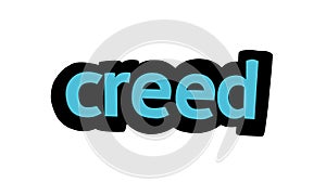 CREED background writing vector design