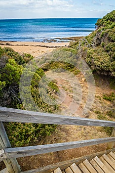 Creek and cove in Torquay, Victoria, Australia