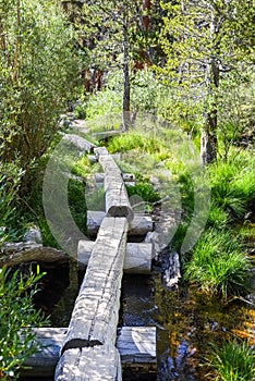 Creek Crossing on the trail to Lone Pine Lake, Eastern Sierras, California