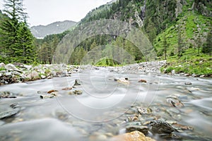 Creek in the Goeriachtal in Lungau, Austria