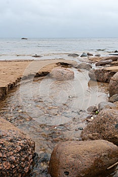 Creek between granite stones