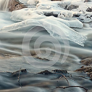 Creek Ice Formation