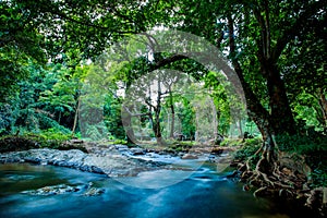 Creek of klong lan water fall national park thailand