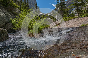 Creek leading to Hallett Peak and Flattop Mountain