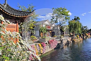 Creek at Lijiang old town, Yunnan, China,