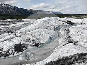 Creek at Matanuska Glacier, Alaska (USA)