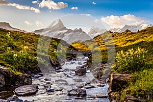 Creek and Mountain