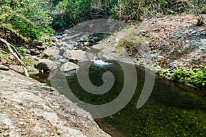 Creek in national park El Imposible, El Salvad photo