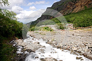 A creek near Changbai Waterfall