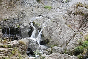 Creek of shuhaipubu waterfall in primeval forest, adobe rgb