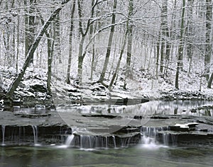 Creek In Winter, Ohio