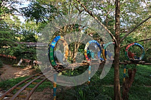 Creepy abandoned amusement park in Yangon, formerly known as Rangoon, Myanmar