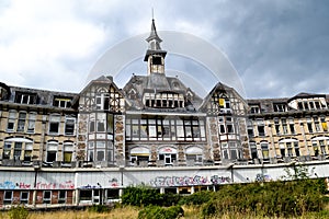 Creepy abandoned sanatorium photo