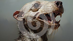 Creepy Otter Head Illustration With Realistic Detail By Joshua Hoffine