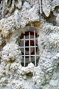 Creepy window at Wallenstein Palace
