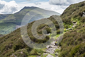 Creigiau Gleision is a mountain in Snowdonia, Wales, near Capel Curig.