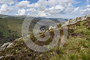 Creigiau Gleision is a mountain in Snowdonia, Wales, near Capel Curig.