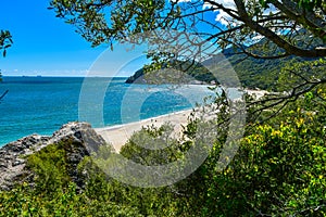 Creiro beach and Portinho da Arrabida in Setubal, Portugal photo