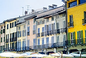 Crema (Italy), old houses photo