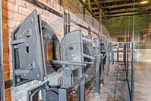 Cremation ovens at KL Lublin/Majdanek Nazi German Concentration Camp.