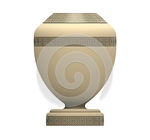 Cremation urn, 3d rendering