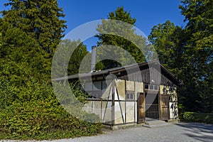 Crematorium from Dachau concentration camp, Germany