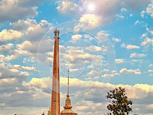 Crematory or funeral pyre in Buddhism temple