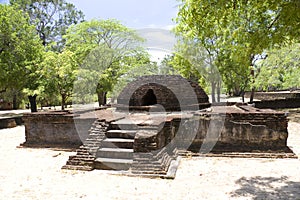 Crematory Stupa at Alahana Parivena, Sri Lanka