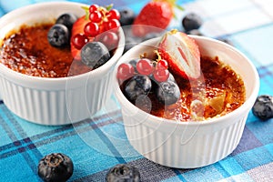 Creme brulee (cream brulee, burnt cream)