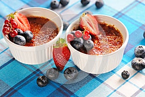 Creme brulee (cream brulee, burnt cream)