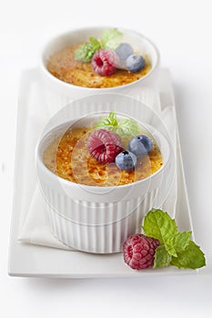 Creme brulee. photo