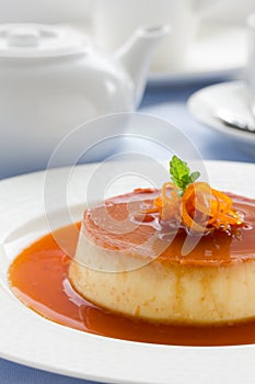 Creme caramel.