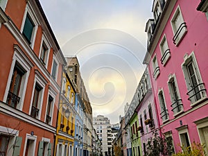 Cremieux Street Rue Cremieux, Paris, France. Rue Cremieux in the 12th Arrondissement is one of the prettiest residential streets.