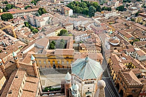 Cremona, Italy, panorama from the Torrazzo